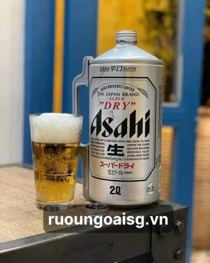Bia Asahi 5% Nhật Bản – bình 2 lít