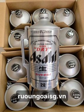 Bia Asahi 5% Nhật Bản – bình 2 lít