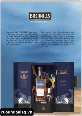 Rượu Whisky Bushmills 12 Year Old Phiên Bản Hộp Quà Tết 2025