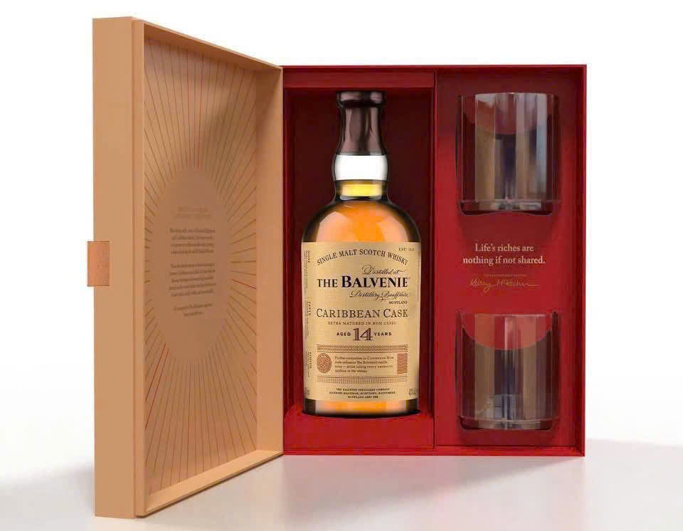 Balvenie 14 Năm Caribbean Cask - Hộp Quà Tết 2026