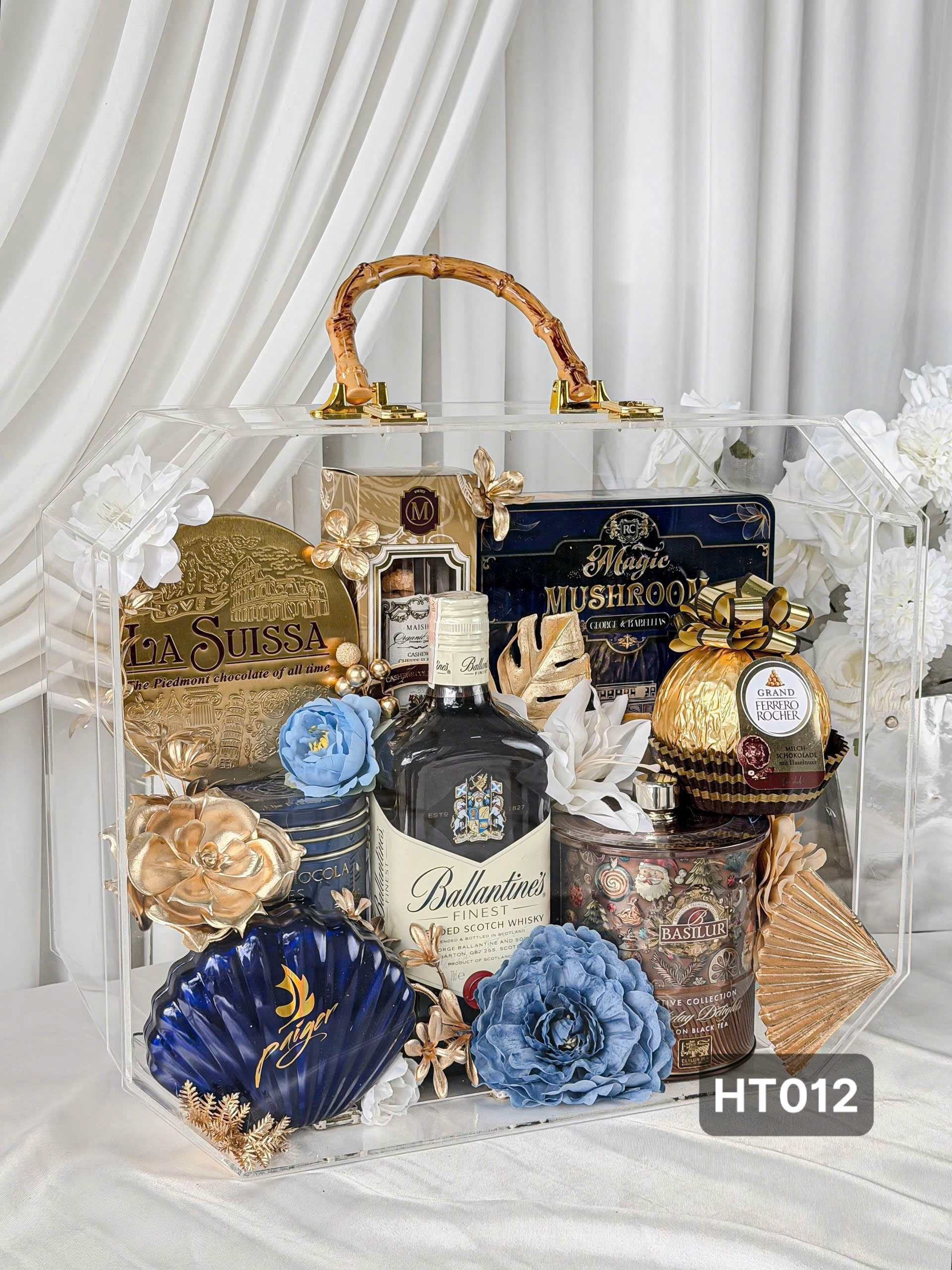 GIỎ QUÀ TẾT BÁNH KEỌ NHẬP 2026 bk26-012- RƯỢU NGOẠI SG