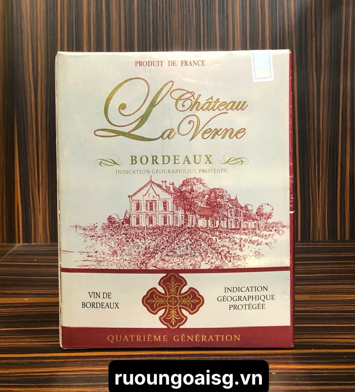 Rượu Vang Bịch Pháp Chateau La Verne Bordeaux 3L