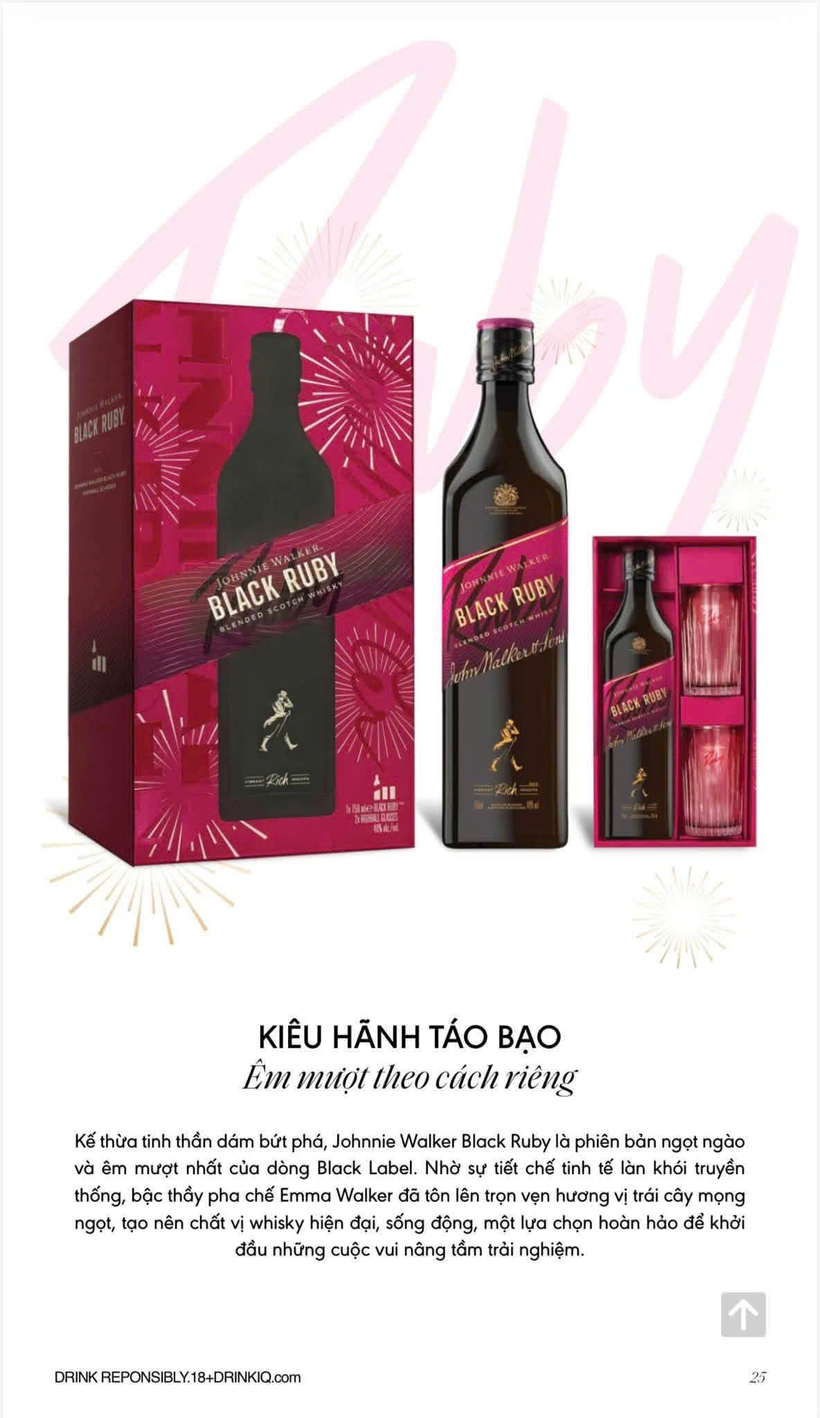 Johnnie Walker Black Ruby Hộp Quà Tết 2027