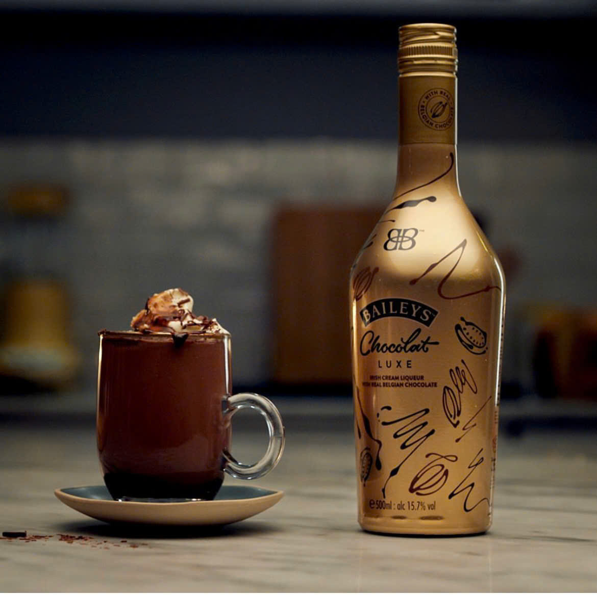 Baileys Chocolat Luxe 15.7%vol – rượu mùi socola Ailen