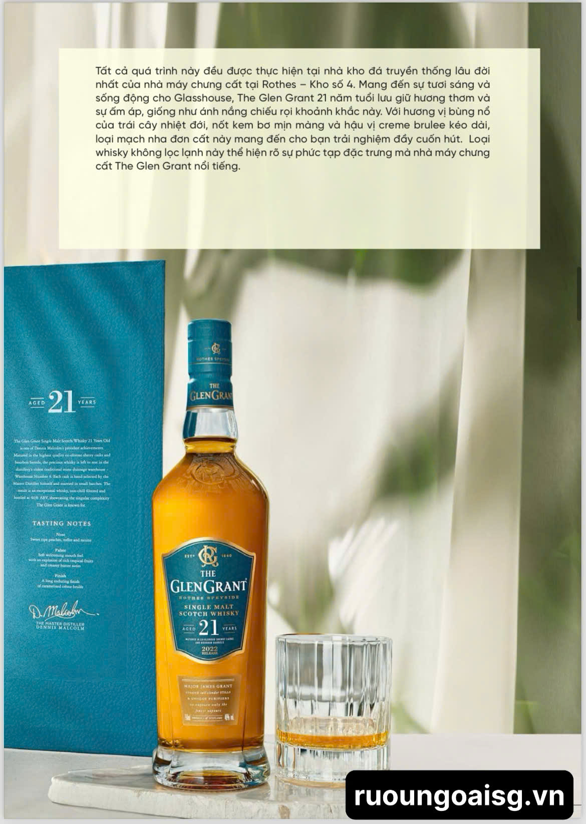 Rượu Whisky Glen Grant 21 Year Old Phiên Bản Hộp Quà Tết 2025