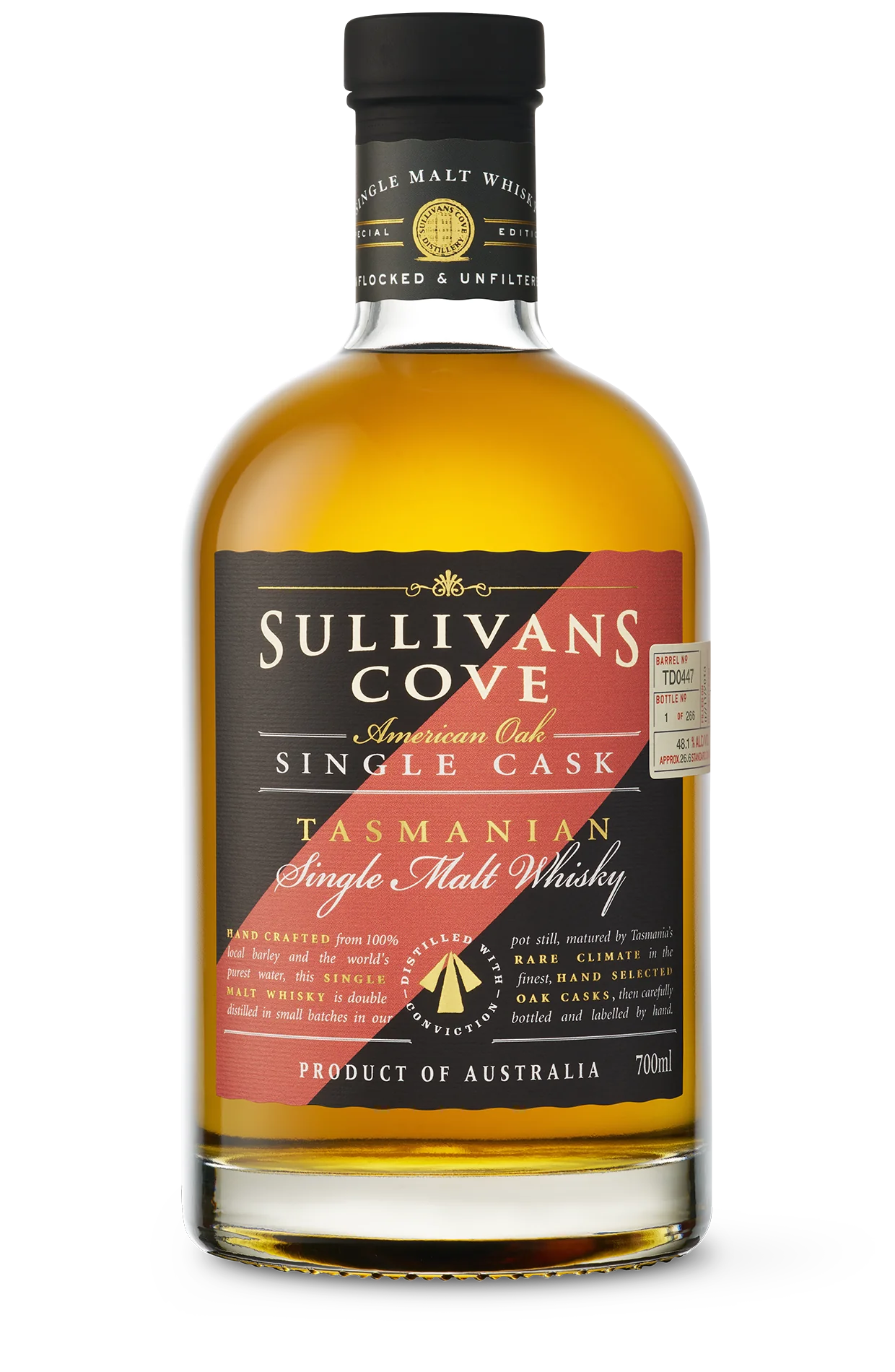 Rượu Whisky Úc Sullivans Cove 10 Year Old American Oak Second-Fill